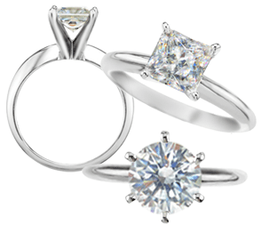 Russian Brilliants Solitaire Ring
