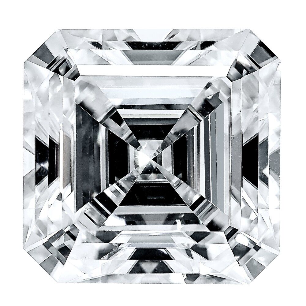 Asscher Pure Light Moissanite