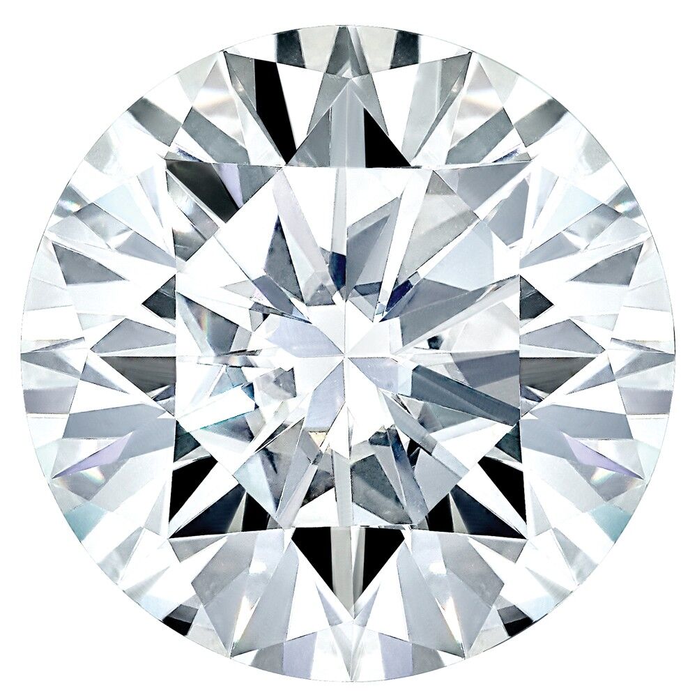 Round-Cut Pure Light Moissanite