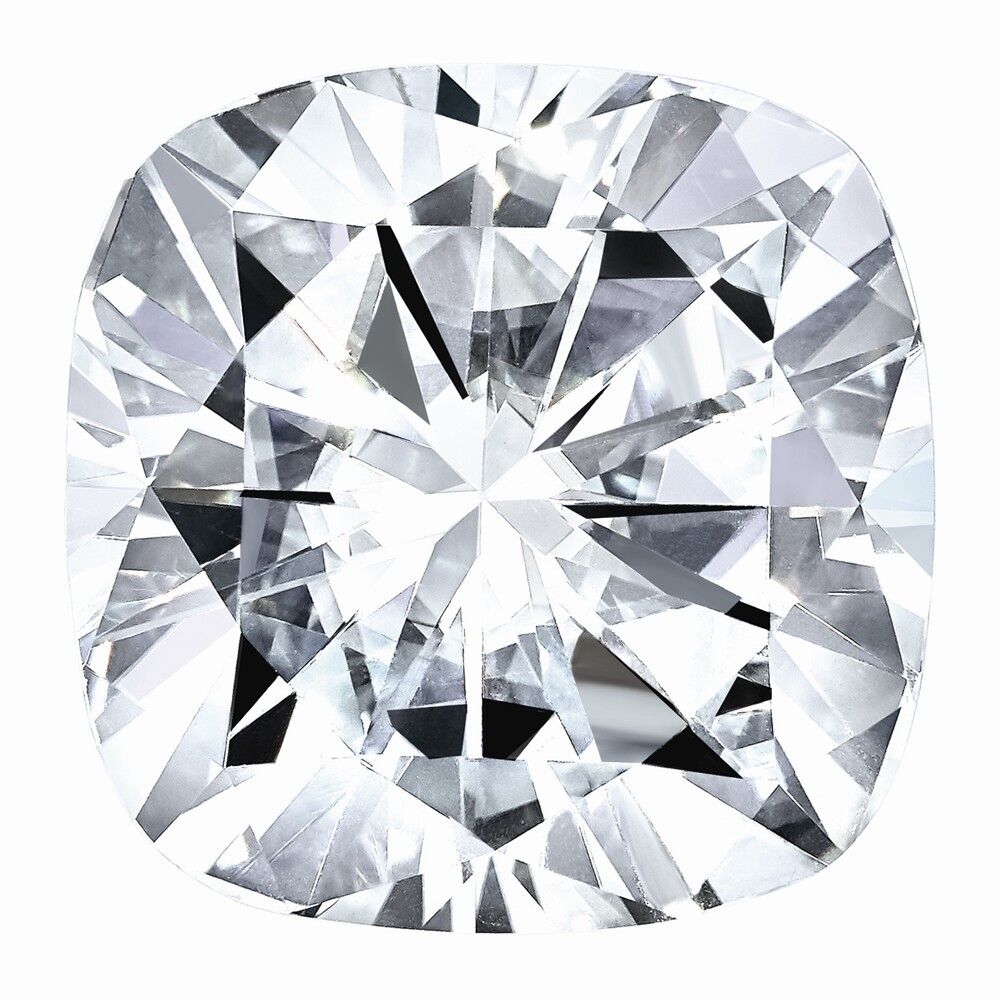 Square Cushion Pure Light Moissanite
