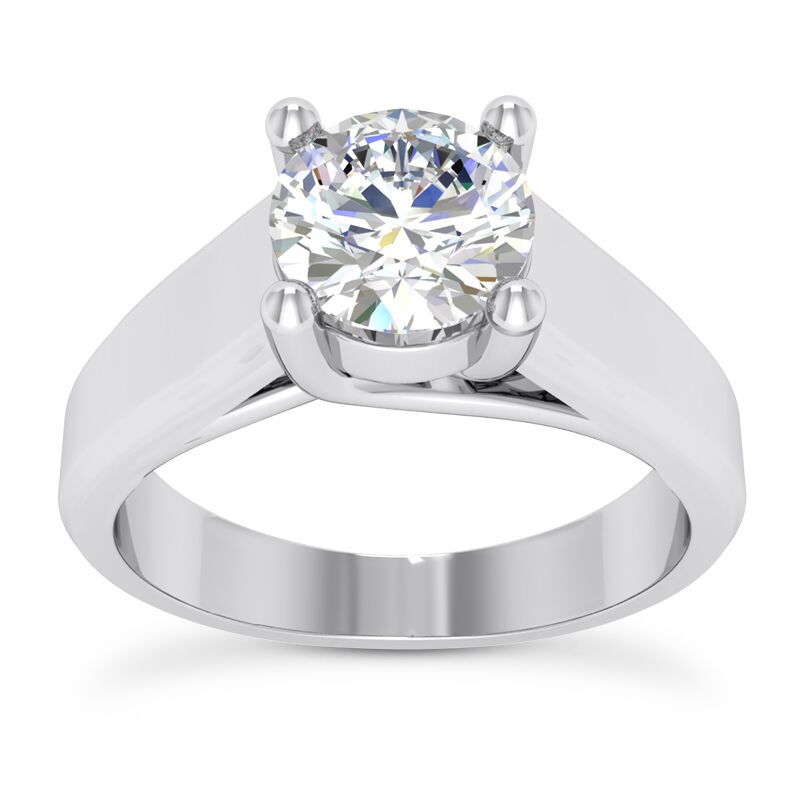 Cathedral Trellis Solitaire Ring