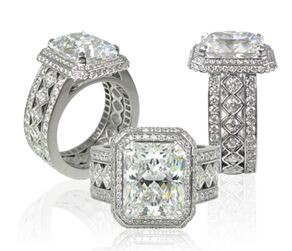 Gorgeous Custom Ring Accented With Natural Diamonds