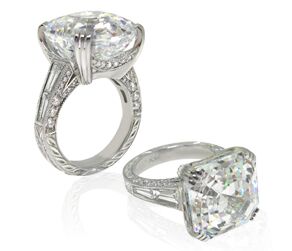 Dramatic Custom Ring Accented With Natural Diamonds